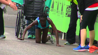 All Hail This Marathon Runner Who Crawled Her Way to the Finish Line